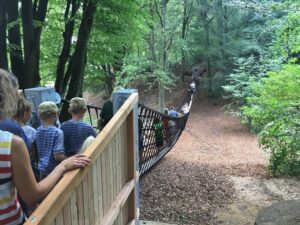 Dschungelbrücke im Barfußpark in Egestorf